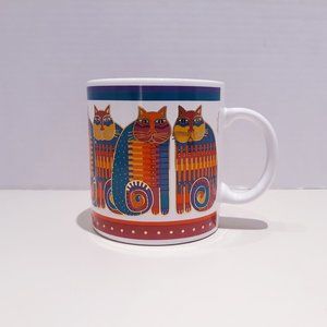 1998 Laurel Burch Rainbow Cat Cousins Mug